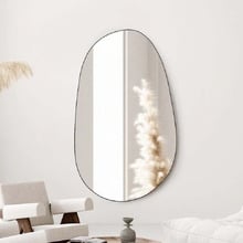 150cm Monroe Black Steel Wall Mirror